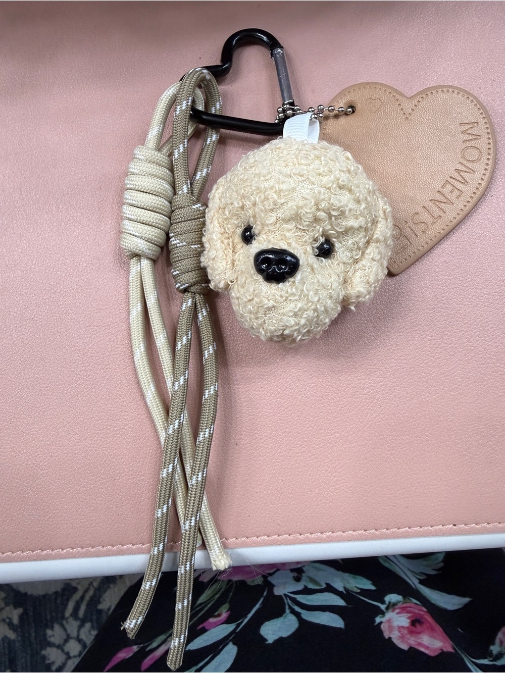 Plush Poodle Keychain bag charm